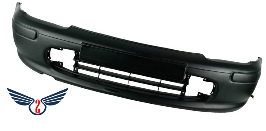 Бампер Nissan Micra K11 1998-2003 , цельный с накладками