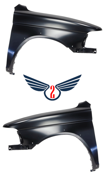 Крило Mitsubishi Padgero Sport 2000-2008 (С отворами під рант)
