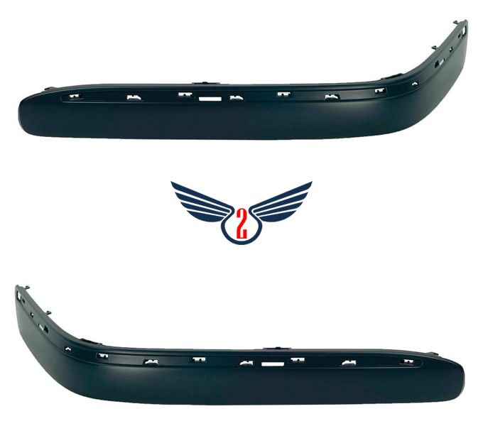 Накладка бампера Mercedes 210 1999-2002 E-class (Без отворів парктроника)