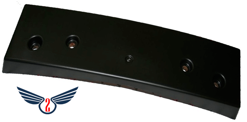 Накладка бампера Mitsubishi Lancer 9 2004-2007 (Під номерний знак)