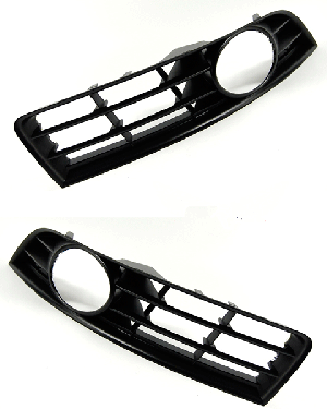 Решетка в бампер VW Passat B6 2005-2010 (Под противотуманные фары)