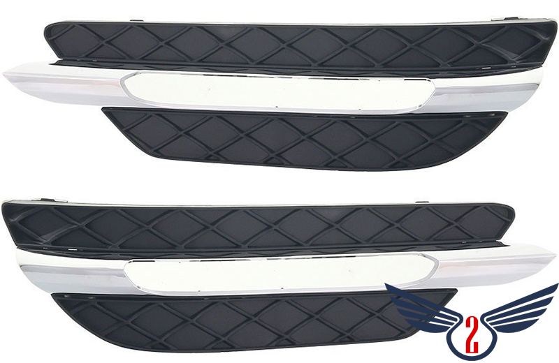 Решетка в бампер Mercedes W204 2011-2014 C-CLASS