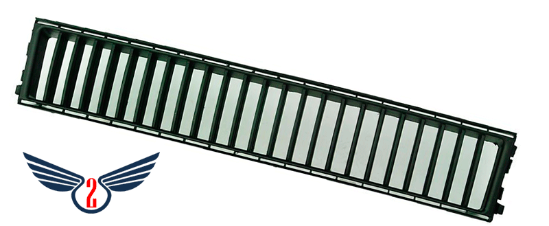 Решітка в бампер Skoda Fabia 1999-2005 (Смужки)