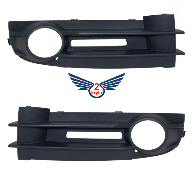 Решітка в бампер VW Caddy 2004-2010 (Під протитуманні фари)