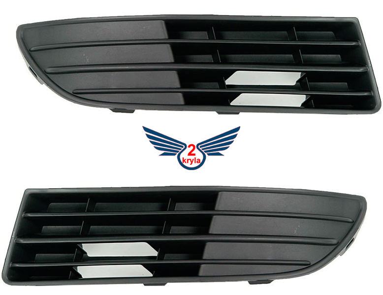 Решетка в бампер  VW Polo IVI 2005-2009 (Хэтчбек)