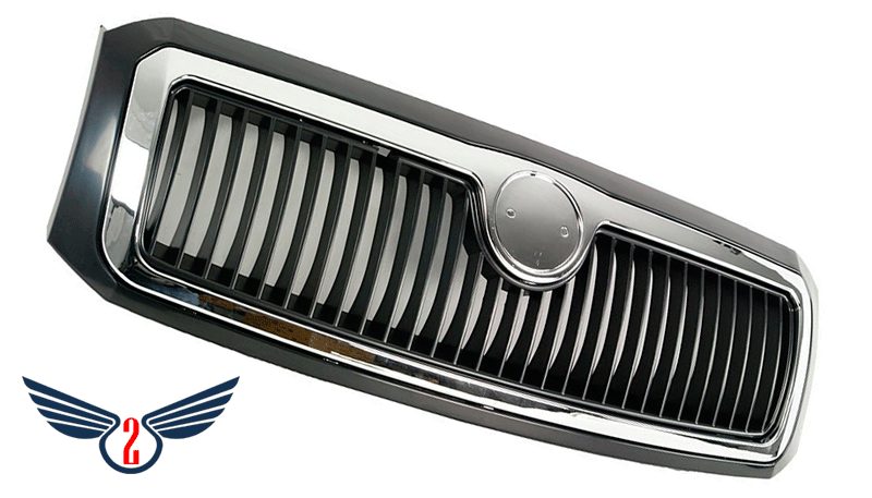 Решітка в капот Skoda Fabia 2005-2007 (Комплект)