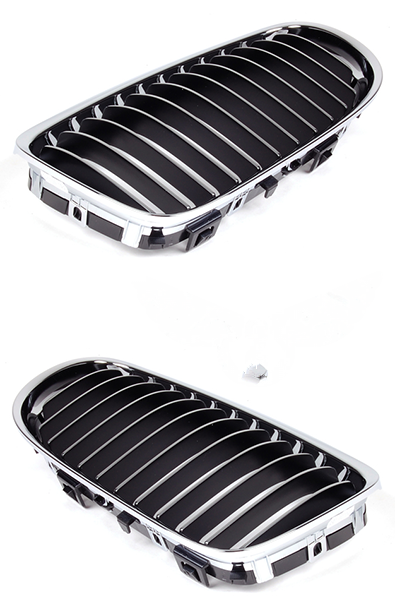 Решетка в бампер BMW (E90) 2008+ (Хромированная)
