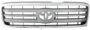 Решітка Toyota Land Cruiser 100 2005-2008 (Хромированная сіра)