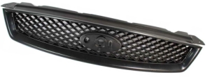 Решітка чорна Ford Focus 2005-2008 (С накладкою)