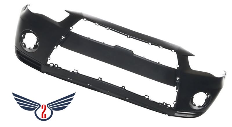 Бампер Mitsubishi Outlander XL ll 2010-2012  (Под противотуманные фары)