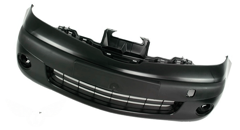 Бампер Nissan Note 2006-2009 (Чорний, під протитуманні фари)