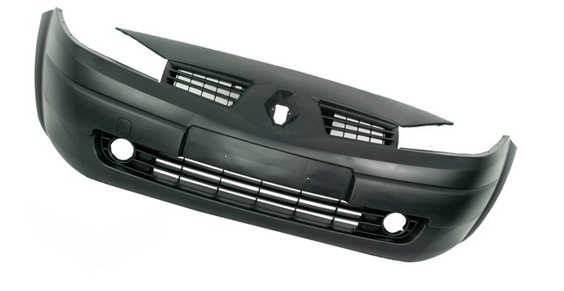 Бампер Renault Megane 2003-2006, з гратами, грунтований