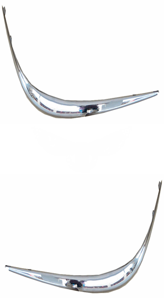 Молдинг Mercedes 211 2002-2006 E-class (хромований для накладки бампера)