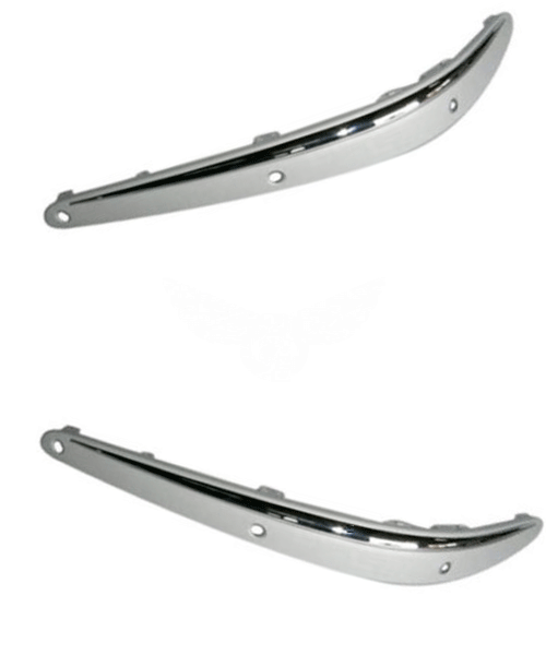 Накладка бампера Mercedes 220 2002-2005 S-class (С отворами під парктроник)