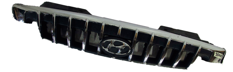 Решітка Hyndai H-1 - H-200 2000-2005 (Хромированная-чорна)
