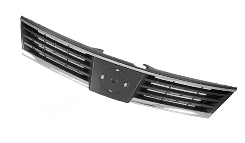 Решітка Nissan Tiida 2005-2009 (Чорна з хромованим молдингом EUR)
