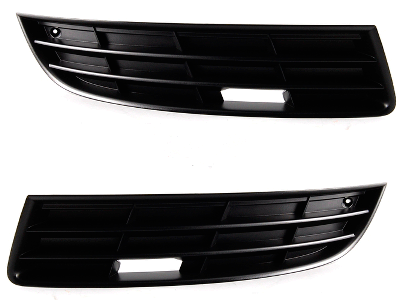 Решетка в бампер  VW Passat  B6 2005-2010 (Черная)
