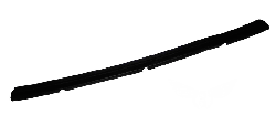 Спойлер бампера Fiat Doblo 2005-2009