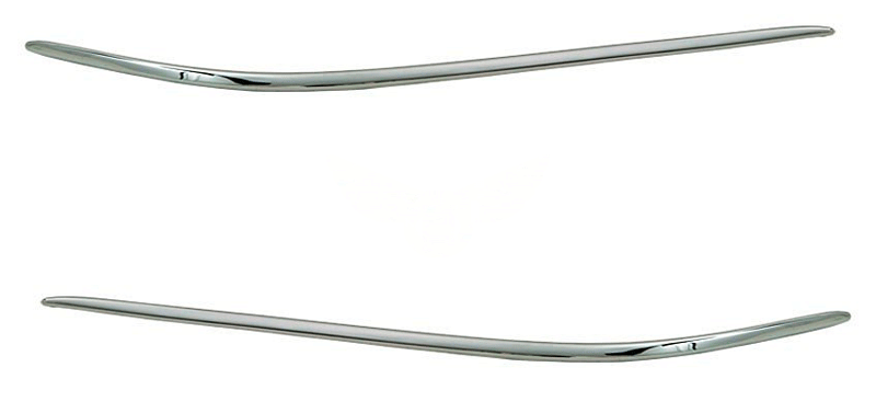 Молдинг бампера Mercedes 220 1998-2002 S-class (Хромований)