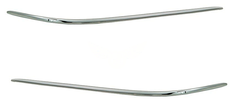 Молдинг бампера Mercedes 220 1998-2002 S-class (Хромований)