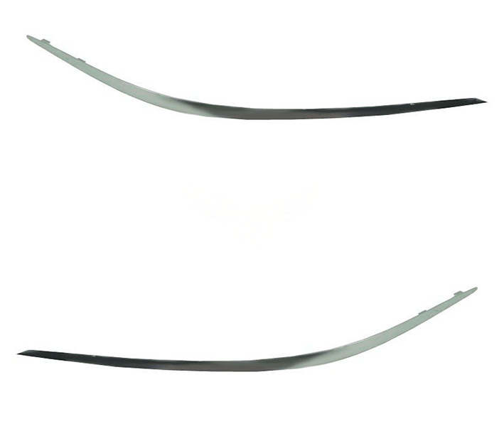 Молдинг накладки бампера Mercedes 211 2006-2009 E-class (Хромований)