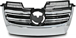 Решітка в капоті VW Golf V 2007-2009 (С хромованими молдингами і хромованою накладкою) Універсал